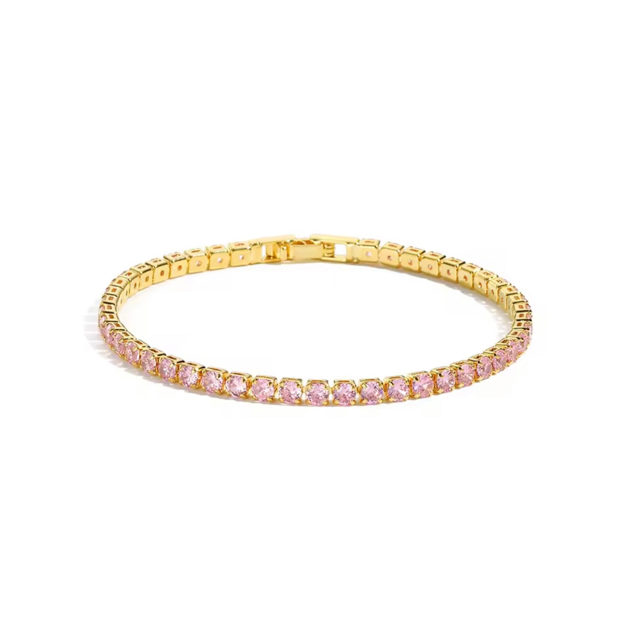 Pink It Girl Tennis Bracelet
