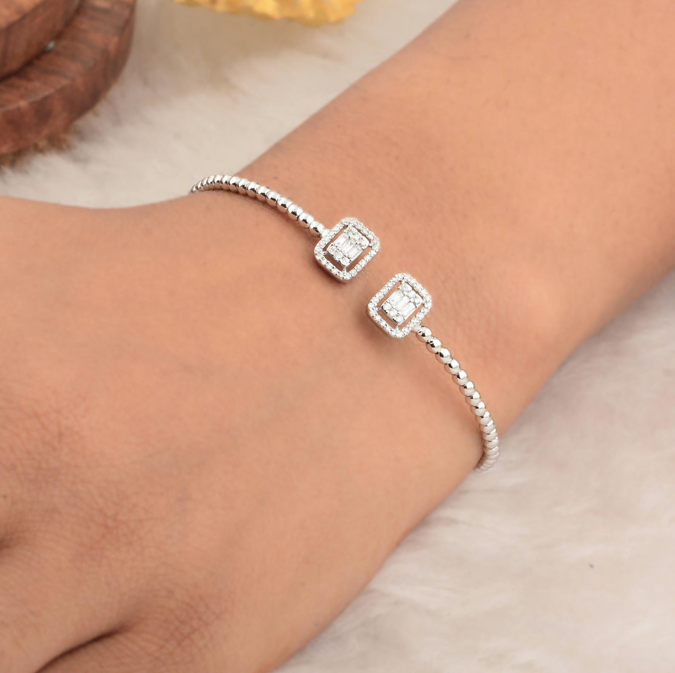 Eclipse Silver Bangle