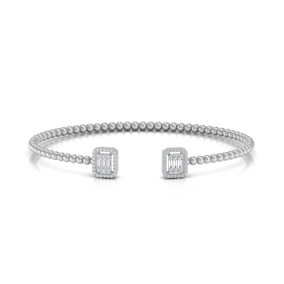 Eclipse Silver Bangle