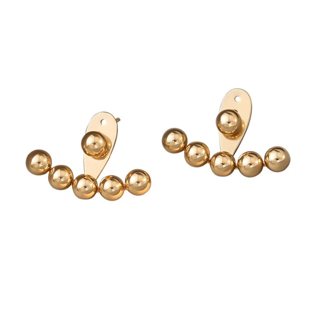 Golden Aura Beads Earrings