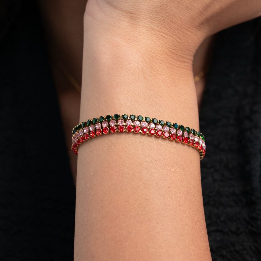 Emerald Green Tennis Bracelet