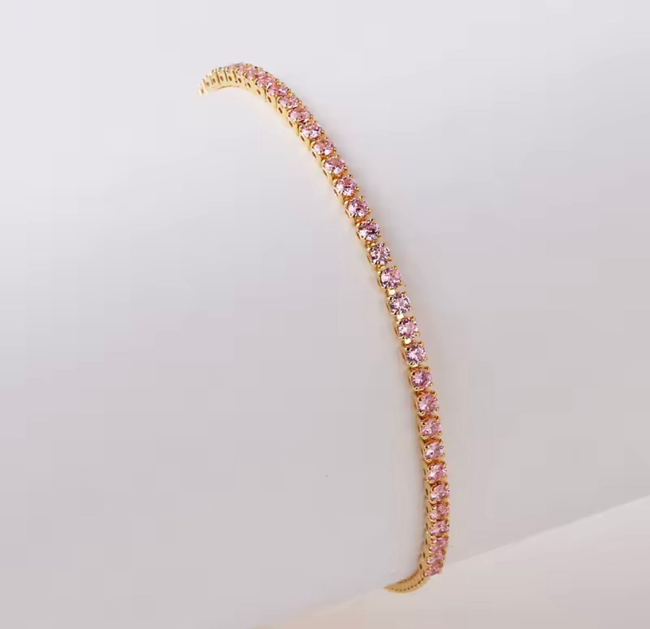 Pink It Girl Tennis Bracelet