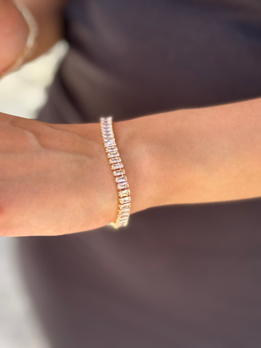 White Zircon Tennis Bracelet