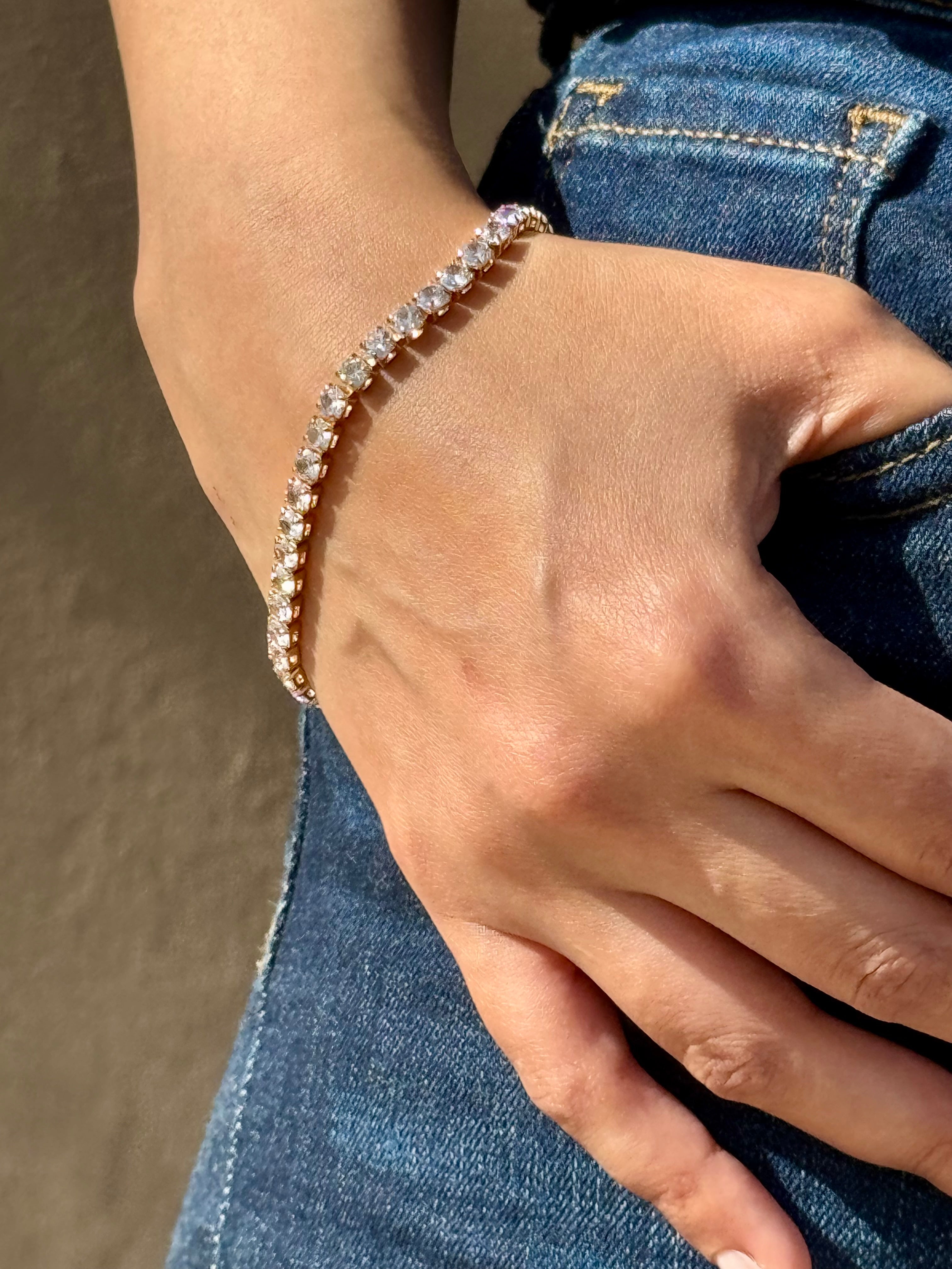 Gold Tennis Bracelet
