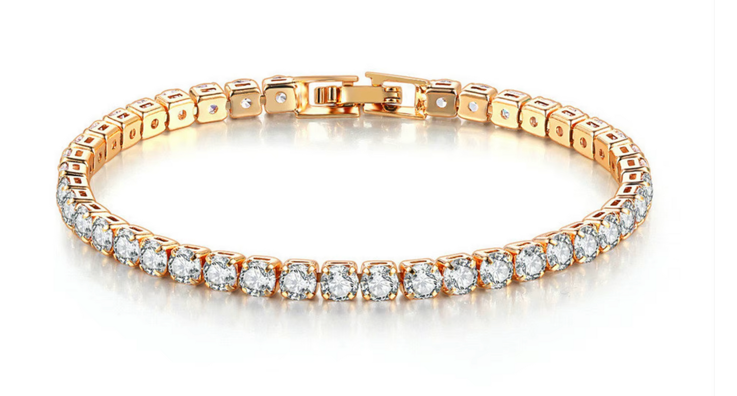 Gold Tennis Bracelet