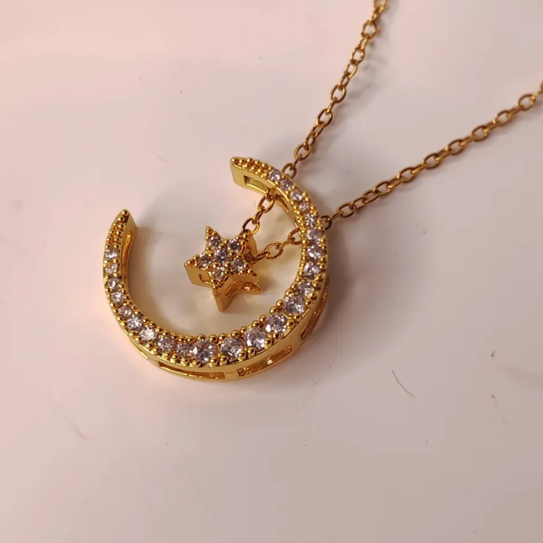 Gold Moonbeam Necklace
