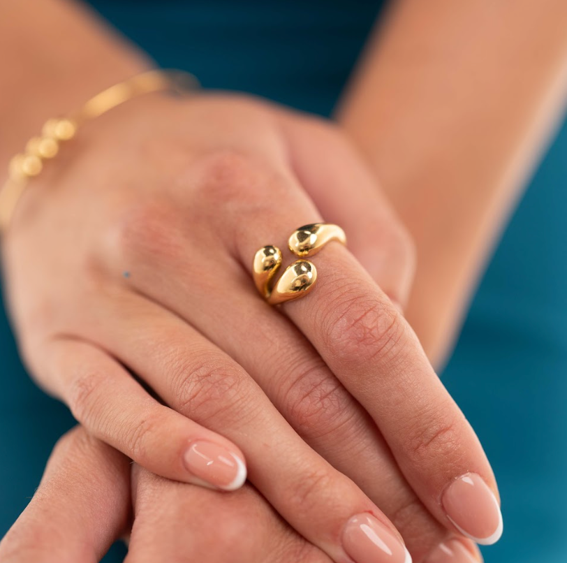 Golden Drip Ring