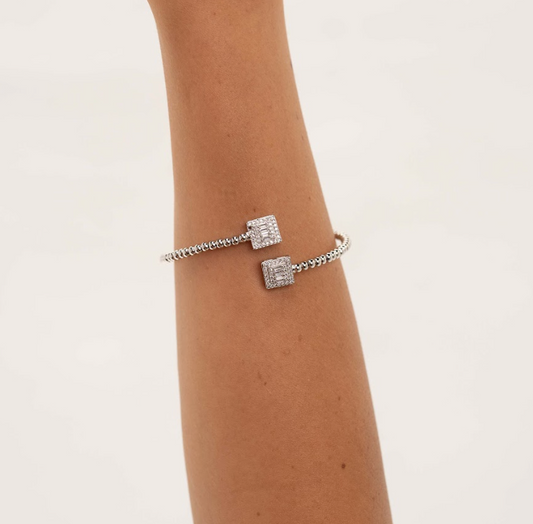 Eclipse Silver Bangle