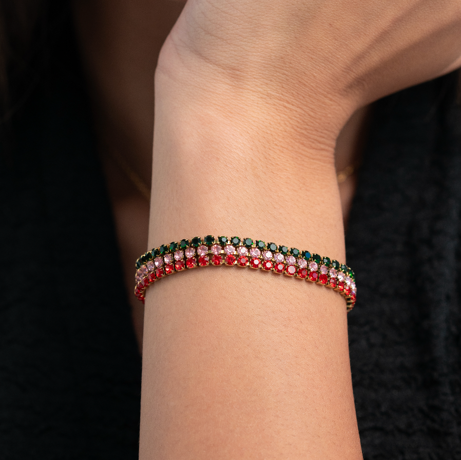 Pink It Girl Tennis Bracelet