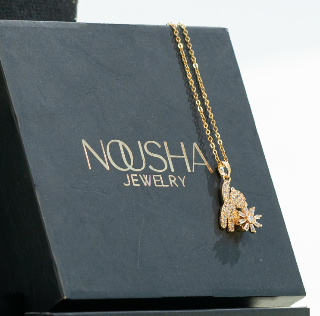 Teddy Twirl Gold Necklace