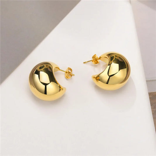 Drops Gold Plated Earrings